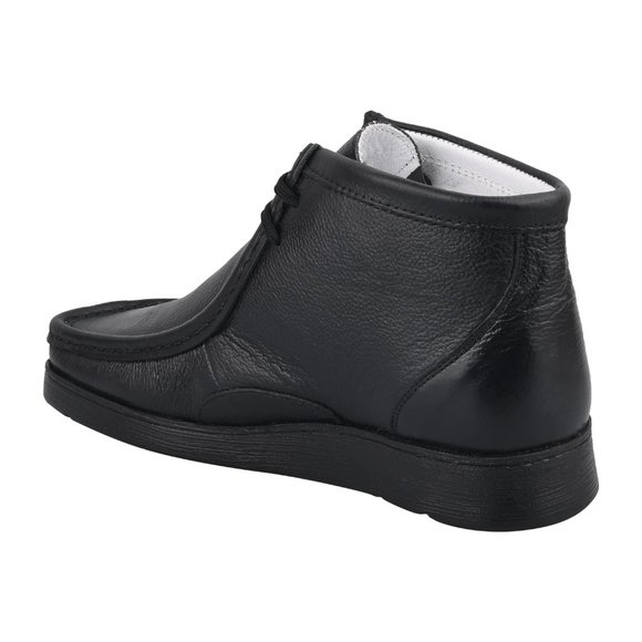 Humara Joe Black LEATHER DESERT CHUKKA CASUAL BOOTS - Picture 5 of 7